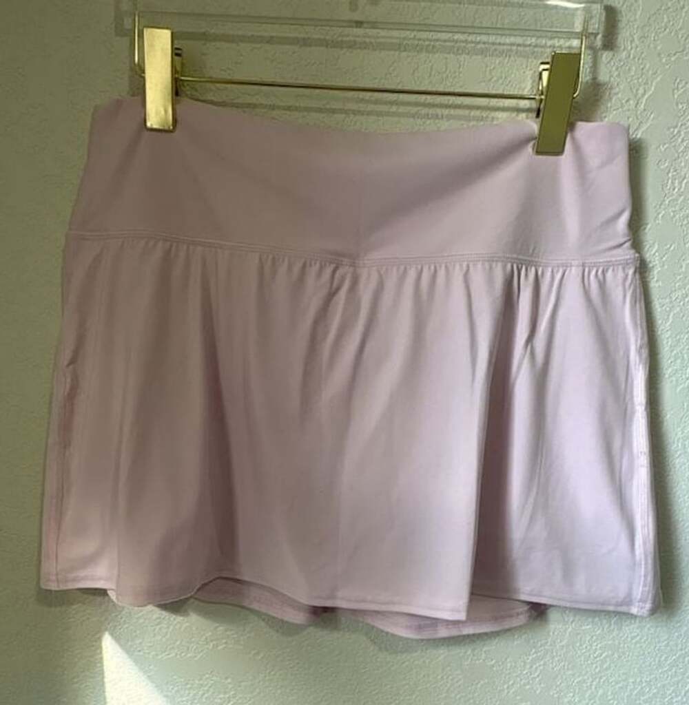 Lululemon Groove Foldover Mid-Rise Skirt Size 14 Pink